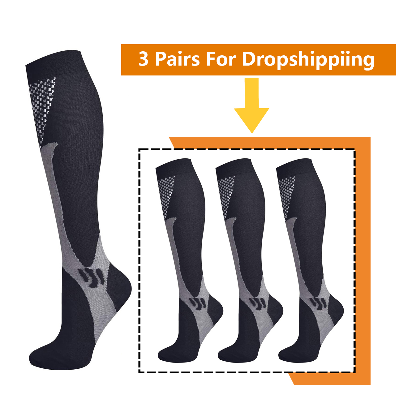 Brothock 3 pares para meias de - Compression Sock Medical avaliação e preço