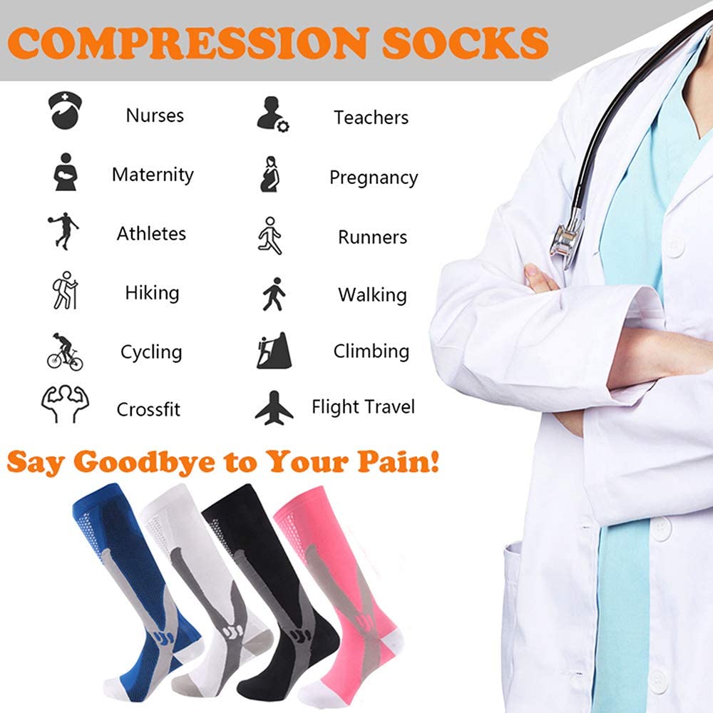 Brothock 3 pares para meias de - Compression Sock Medical avaliação e preço